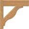 Ekena Millwork Funston Block Rough Sawn Outlooker, Western Red Cedar, 6"W x 20"D x 20"H OUT06X20X20FST05RWR - alternate 2
